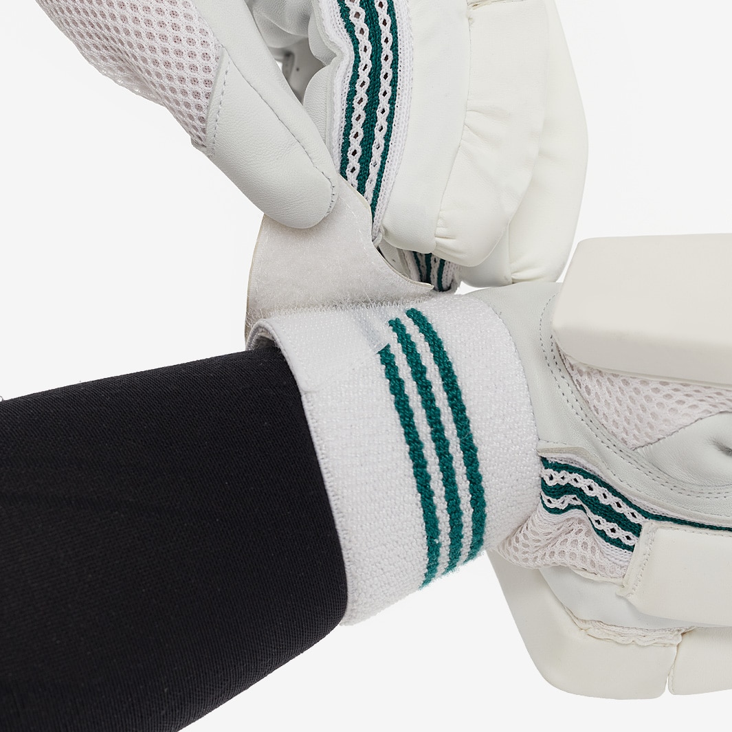 adidas XT 3.0 RH Batting Gloves White/Teal Batting Equipment