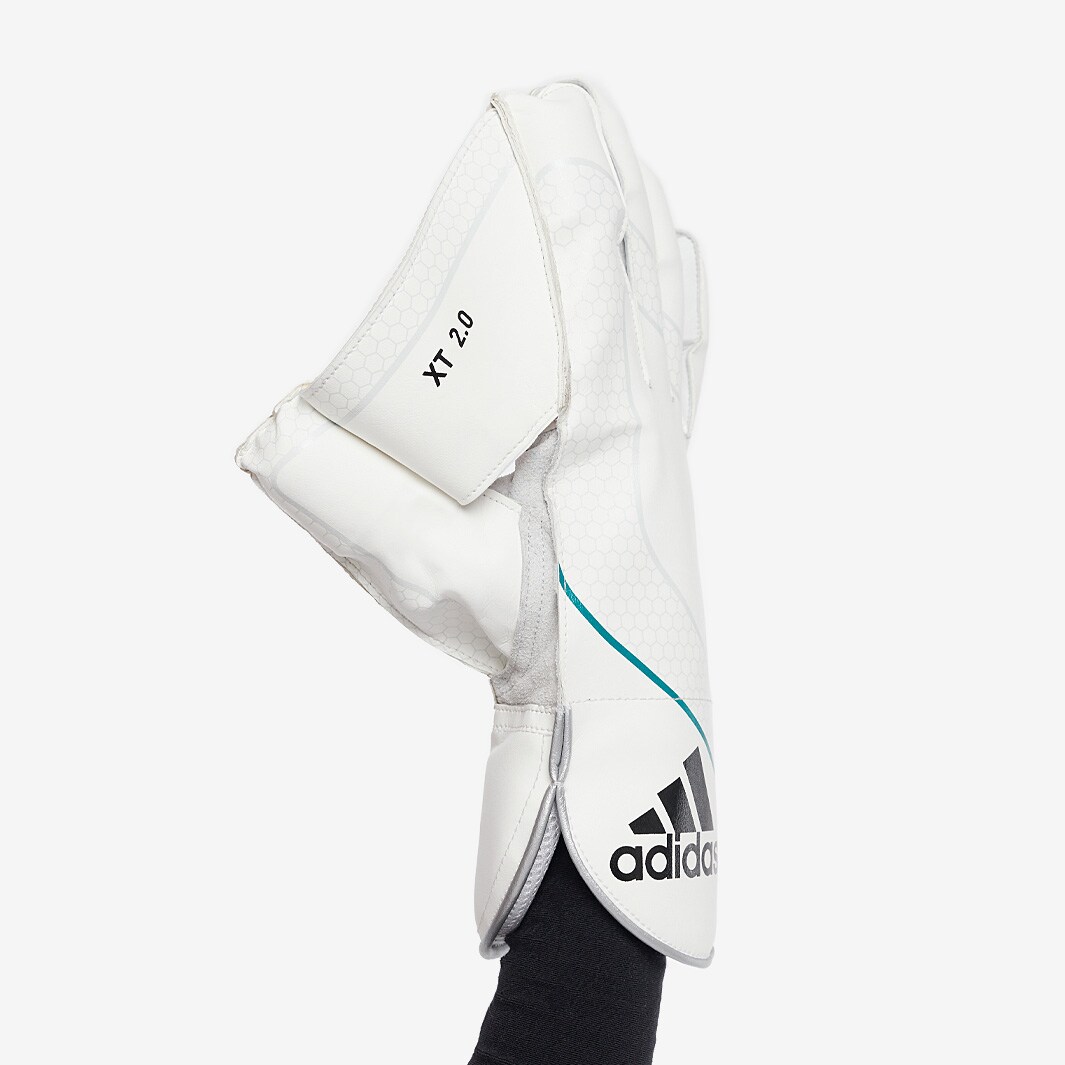 adidas XT 2.0 Wicket Keeping Gloves White/Teal Wicket Keeping Equipment