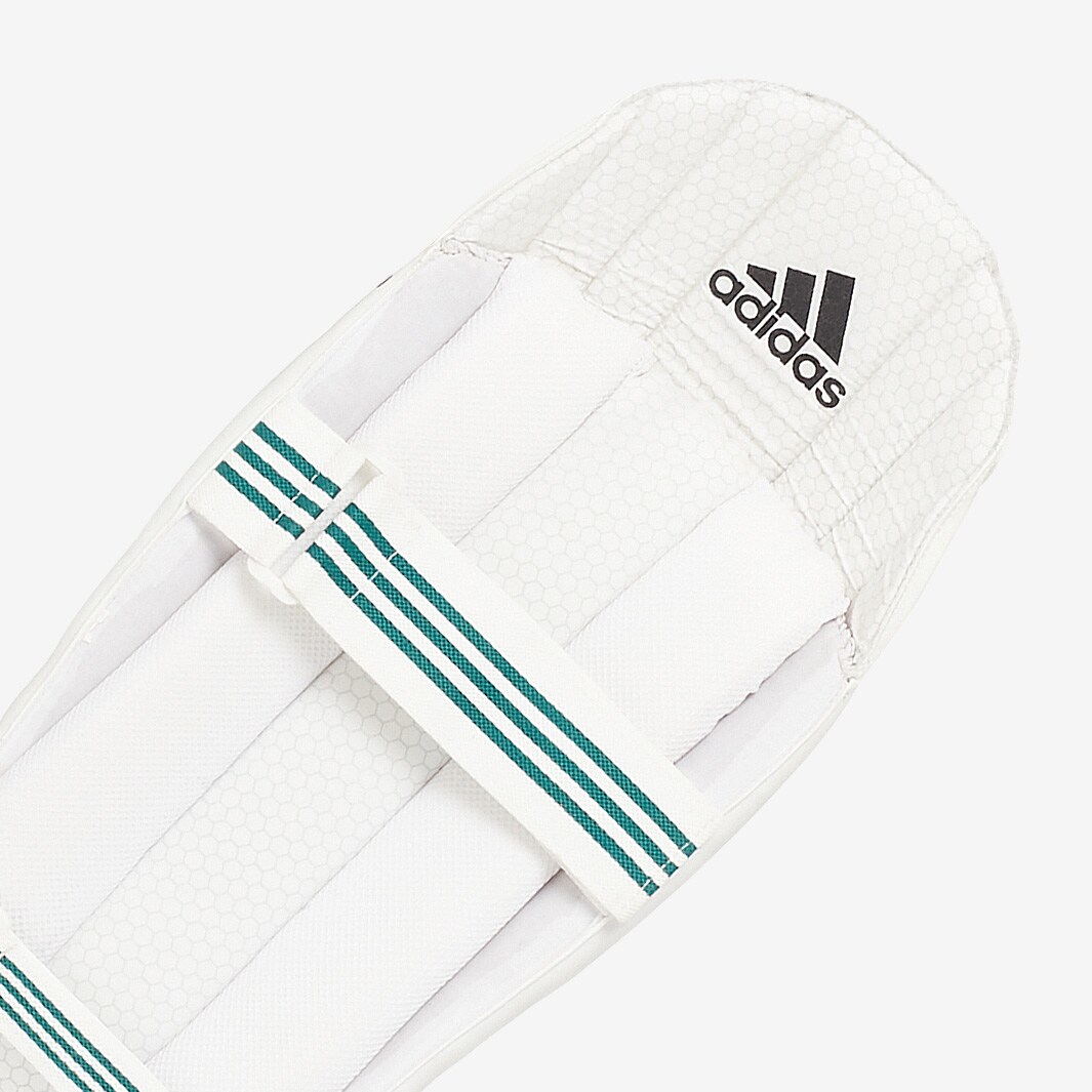 adidas XT 2.0 Wicket Keeping Pads White/Teal Wicket Keeping Equipment