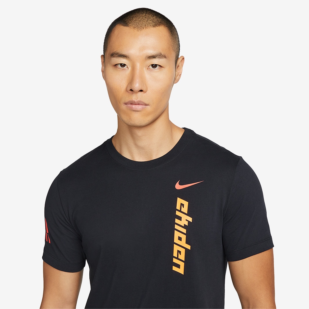 Nike Dri-FIT Ekiden T-Shirt - Black - Mens Clothing