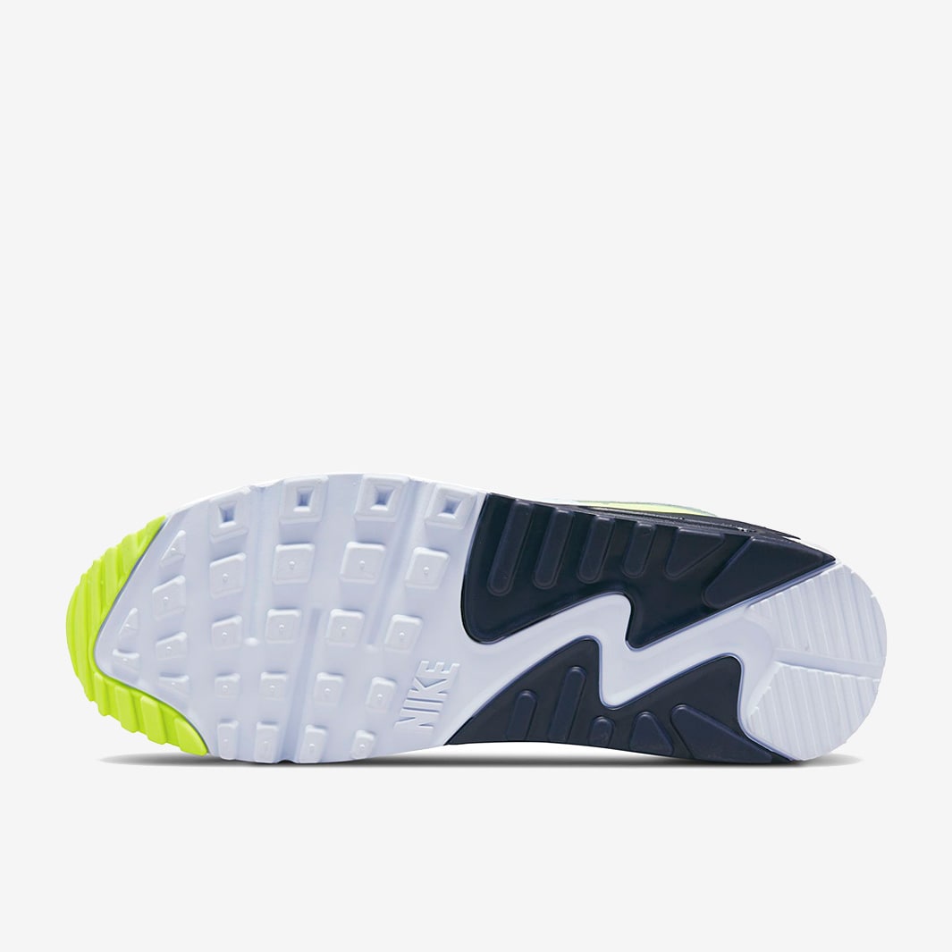 nike air max 90 white blue volt