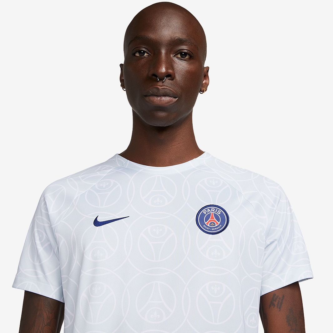 Nike Paris Saint-Germain 22/23 Pre Match SS Top - Aura/Aura/Aura ...