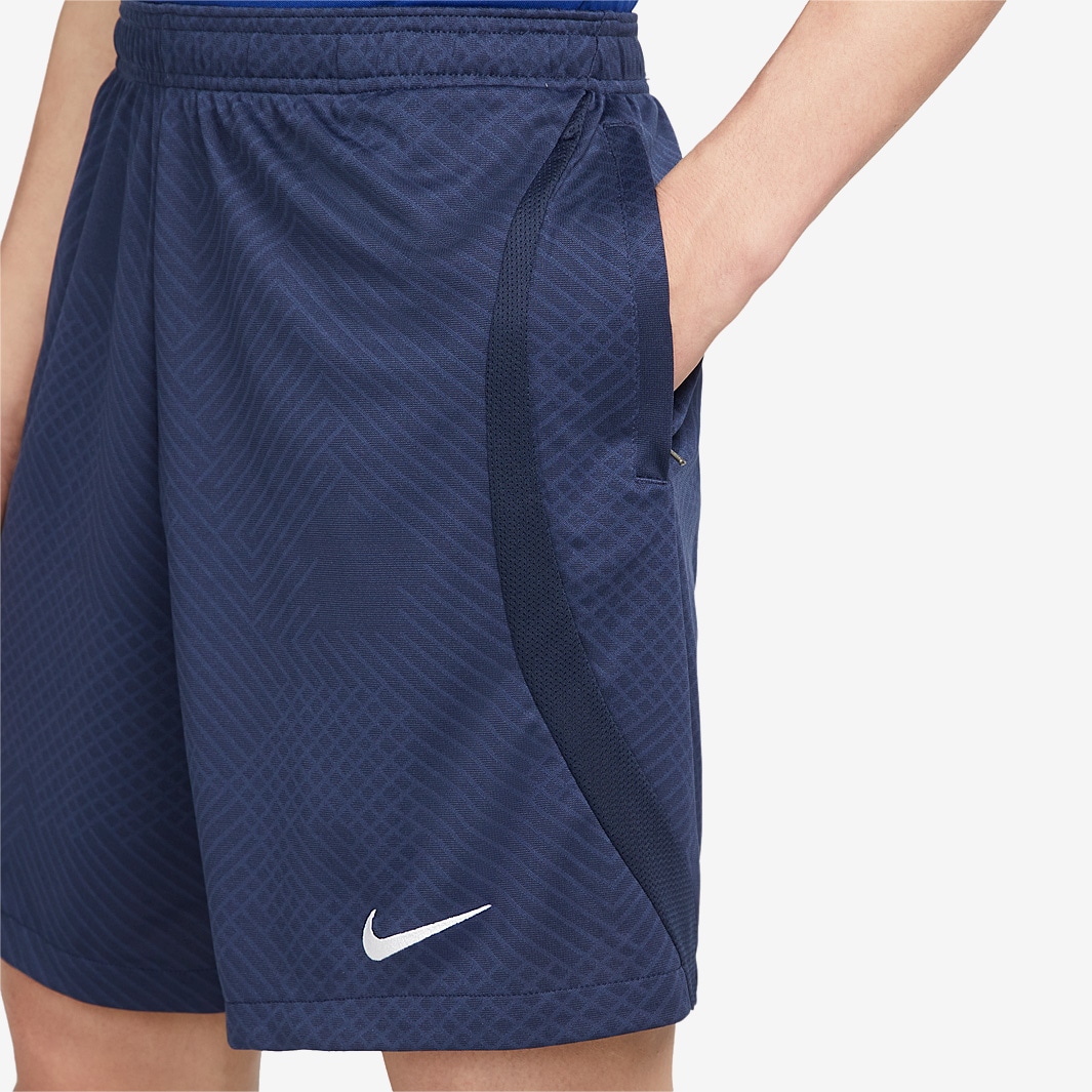 Nike Chelsea 22/23 Strike Shorts - College Navy/White - Mens Replica