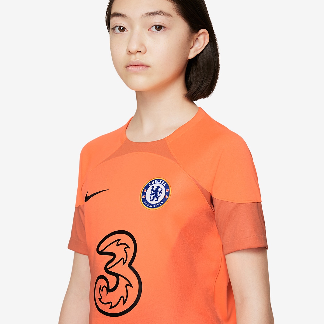 Nike Chelsea 22/23 Kids GK Stadium SS Shirt Atomic Orange/Orange