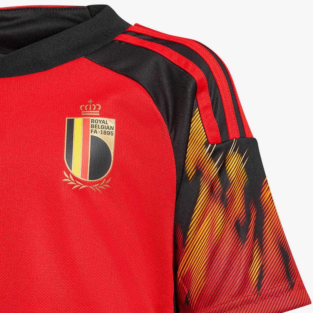 adidas Belgium 2022 Mini Home Kit - Red/Black/Black - Boys Replica