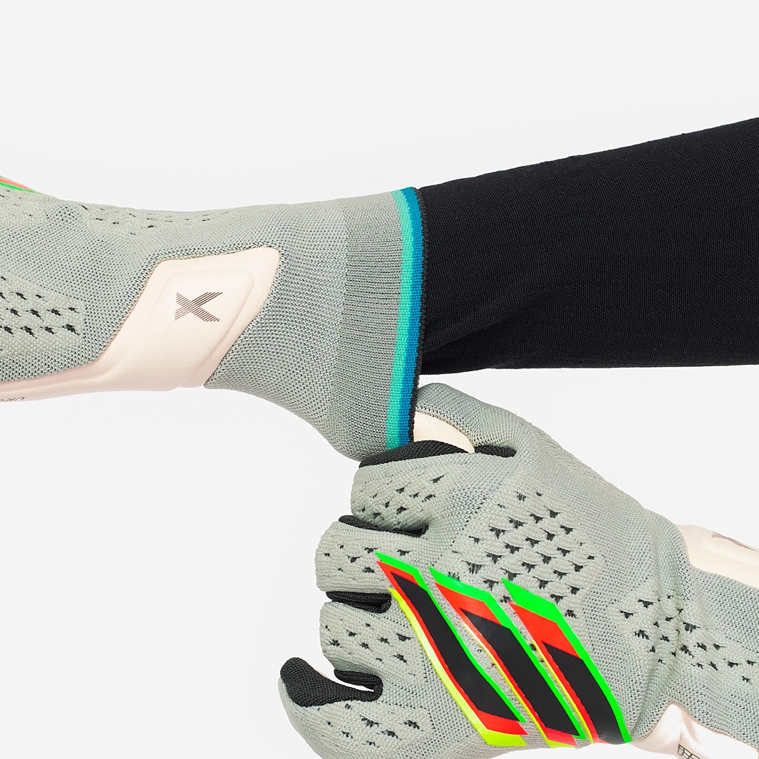 adidas X GL Pro Silver Metallic/Carbon/Carbon Mens GK Gloves