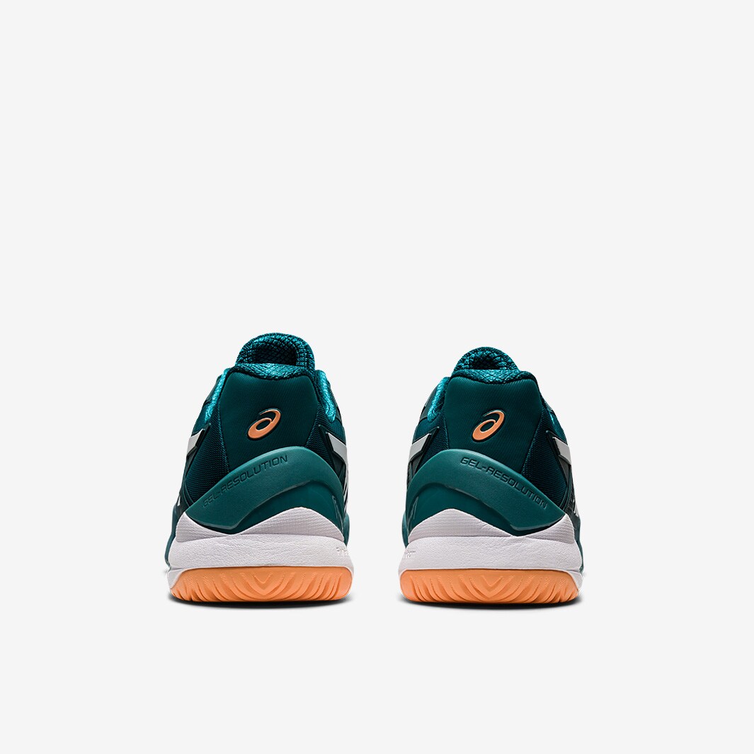 asics gel resolution 7 greyblackwhite men's shoes