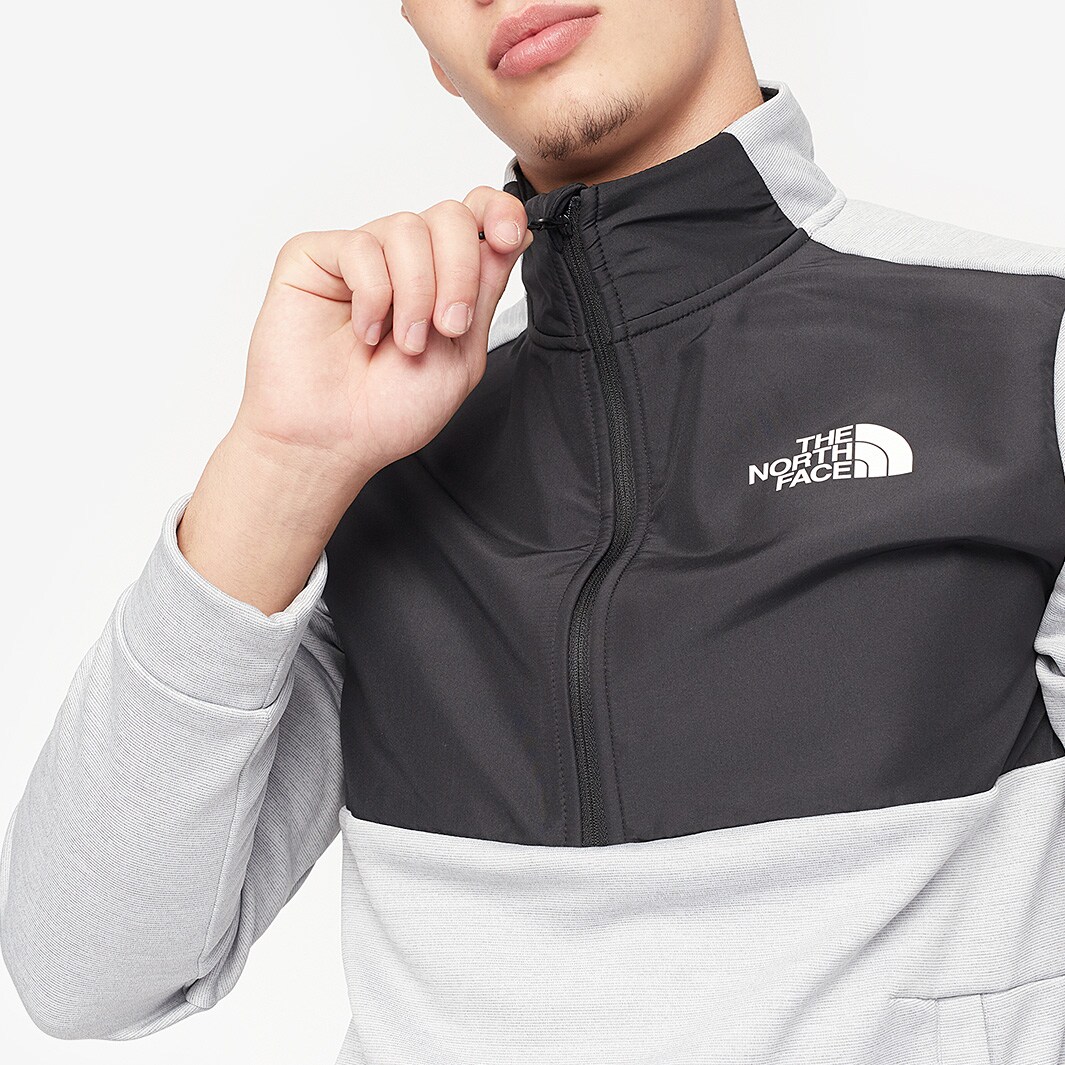 The North Face Ma 1/4 Fleece - Light Grey Heather/Black - Light  