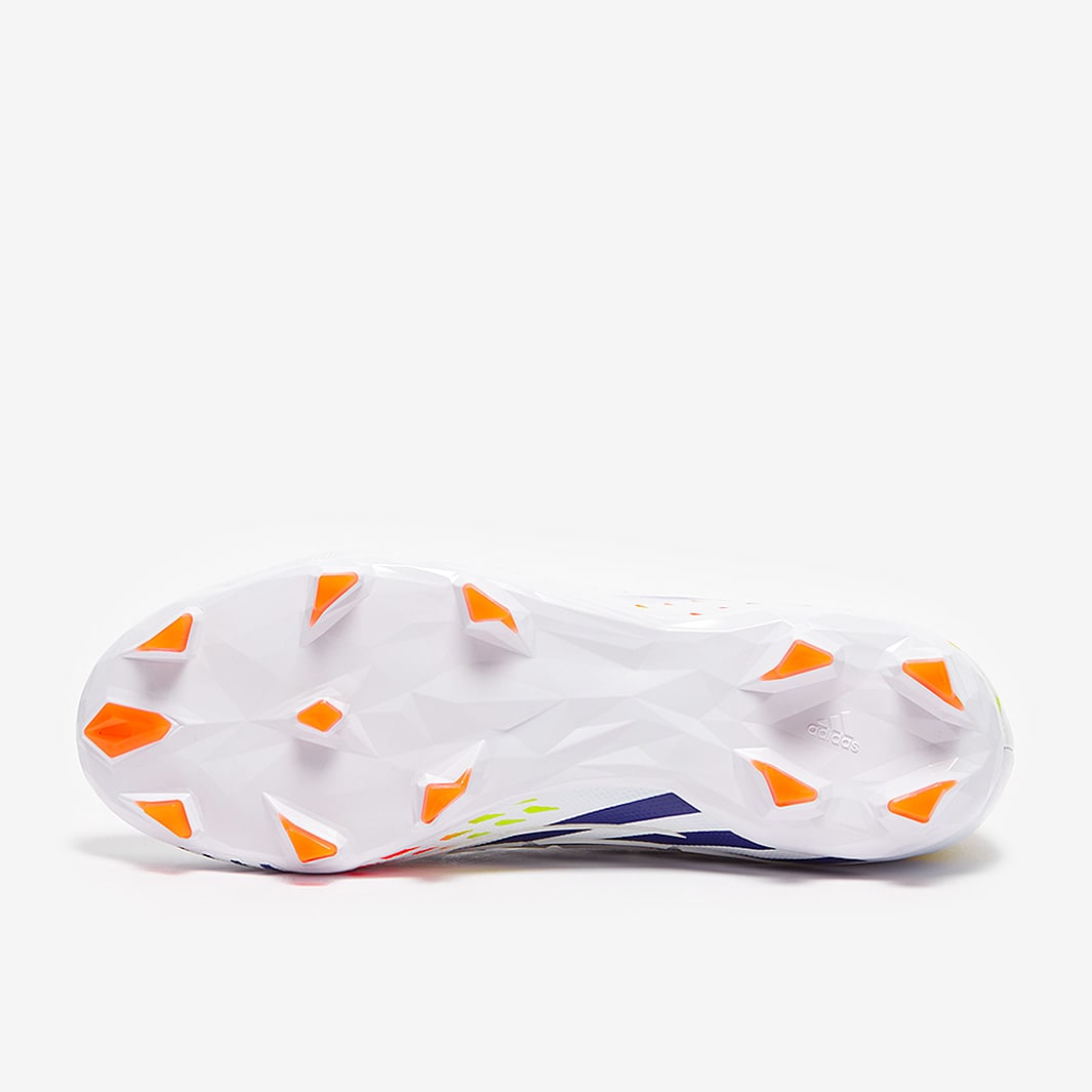 adidas Predator Edge.2 FG - White/Solar Yellow/Power Blue