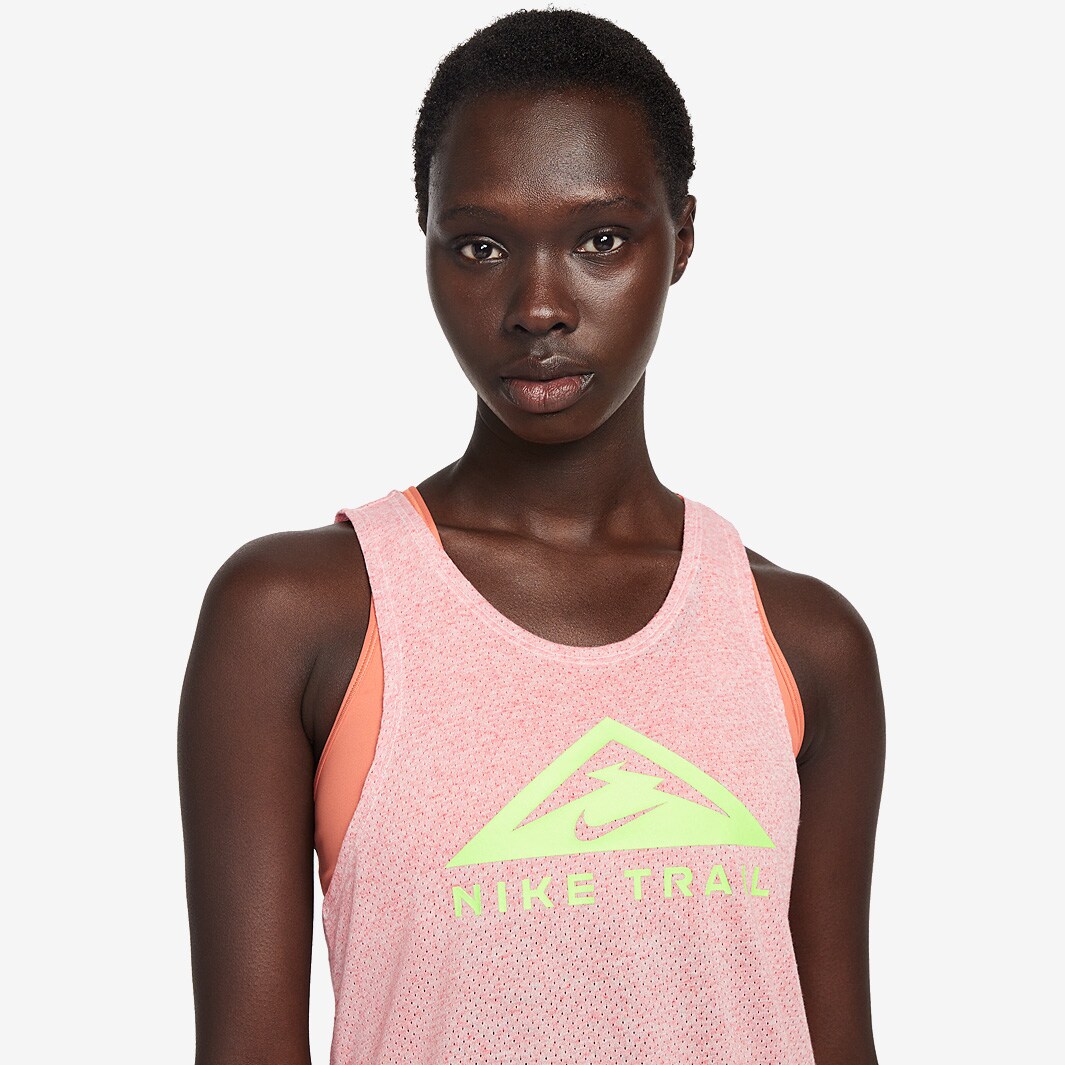 Nike Womens Trail Running Tank MultiColor/Heather/Ghost Green