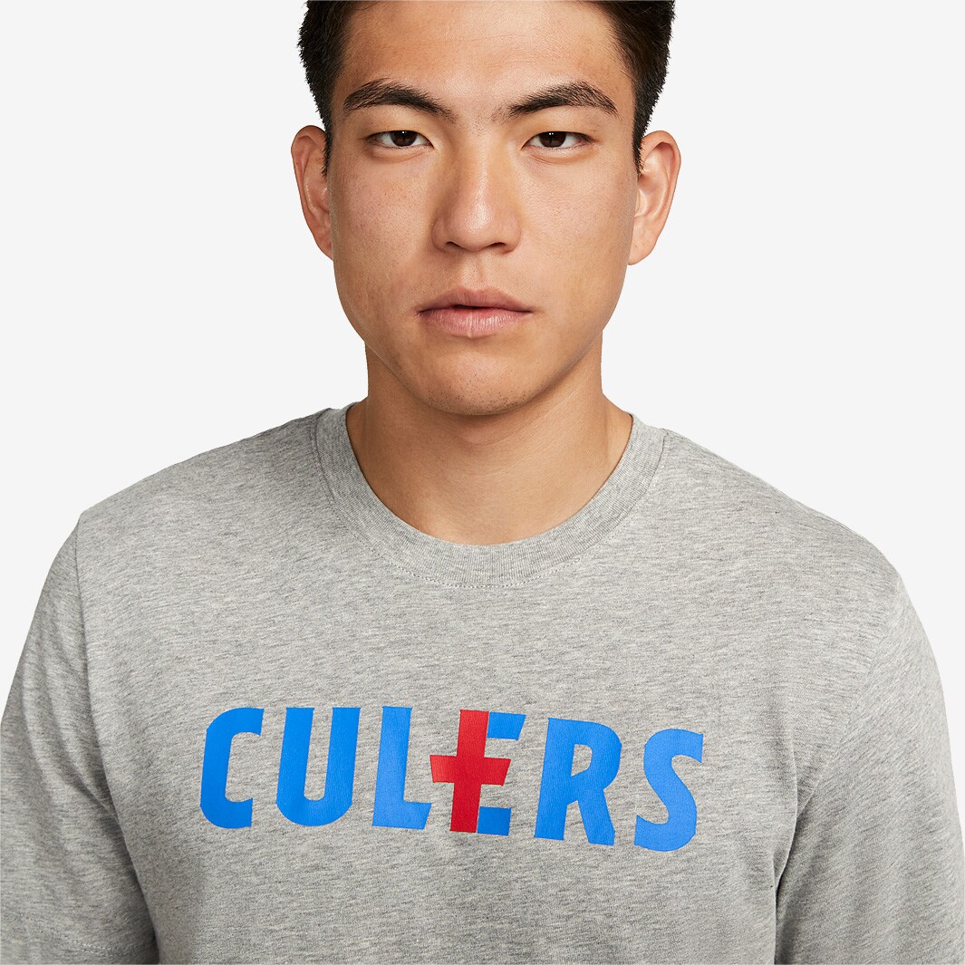 Nike FC Barcelona 22/23 Champions League Culers T-Shirt- Dunkelgrau Heather - Herren 