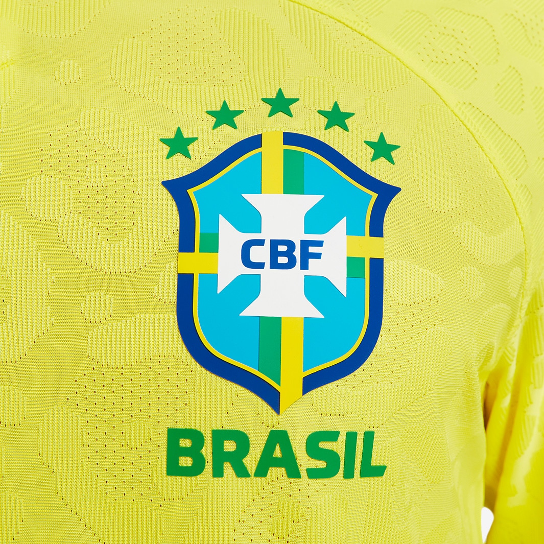 Nike Womens Brazil 23/24 Dri-Fit Stadium SS Home Shirt - Dynamic  Yellow/Green Spark/Green Spark - Womens Replica