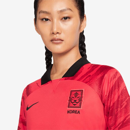Nike Korea Womens 22/23 Dri-Fit Stadium Jersey SS Home - Global Red/Pepper Red image 4 |