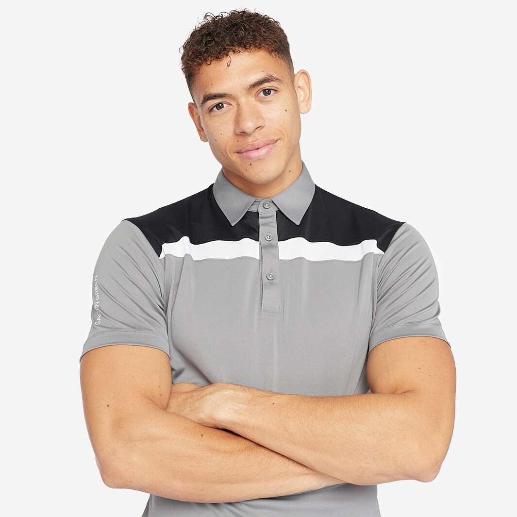 Galvin Green Mapping Shirt V8+ Sharkskin/Black/White Mens Clothing