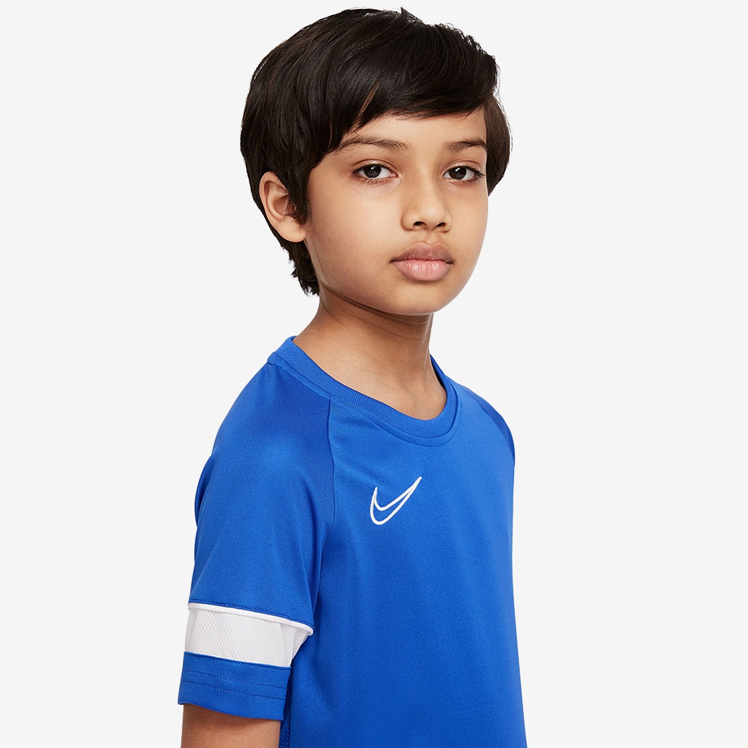 【超希少品】NIKE ナイキアカデミー　S 選手支給　dryfit ゲームシャツ Nike Kids Dri-Fit Academy 21 SS Top - Game Royal/White/White