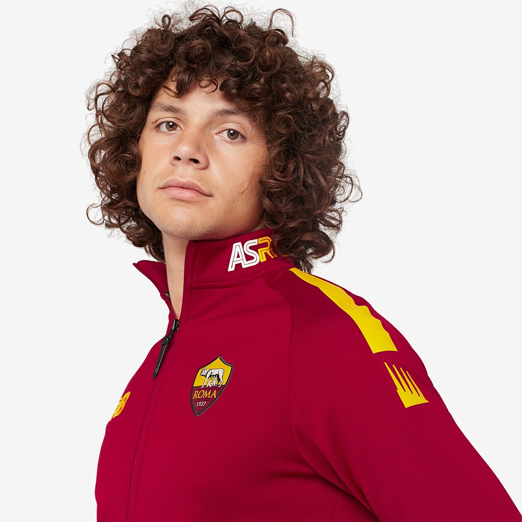 AS Roma New Balance ジャージ 赤 New Balance AS Roma Pre-game Jacket