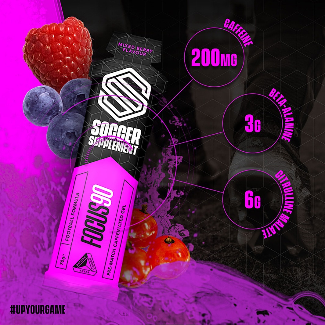 Focus90® Caffeinated energy gel Mixed Berry Nutrition