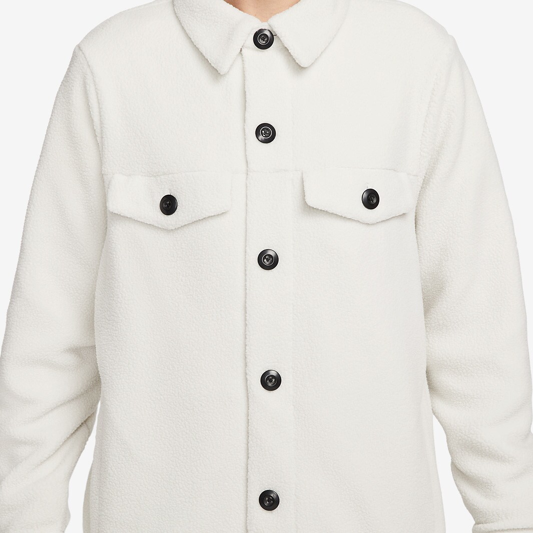 Nike Sportswear SPU Sherpa Jacket Light Bone Tops Mens Clothing