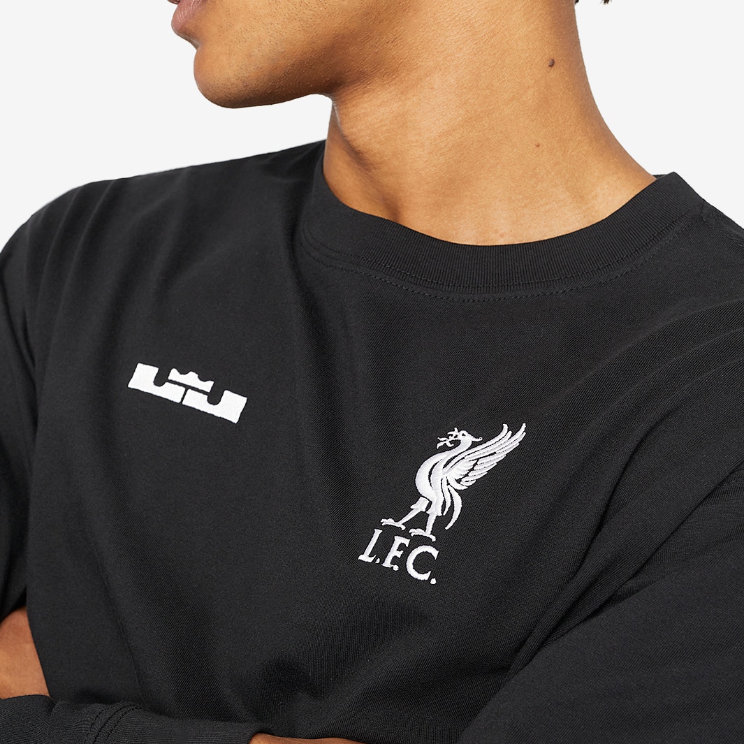 Nike Liverpool FC 23/24 Lebron James Max 90 T-Shirt-Black-Mens Replica ...
