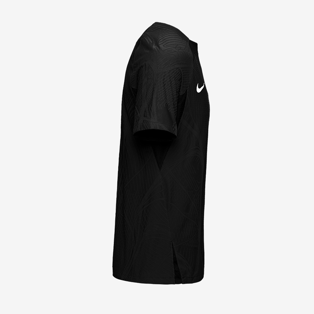 Nike Dri Fit Advanced Vapor Iv Ss Shirt Black White Mens Football Teamwear