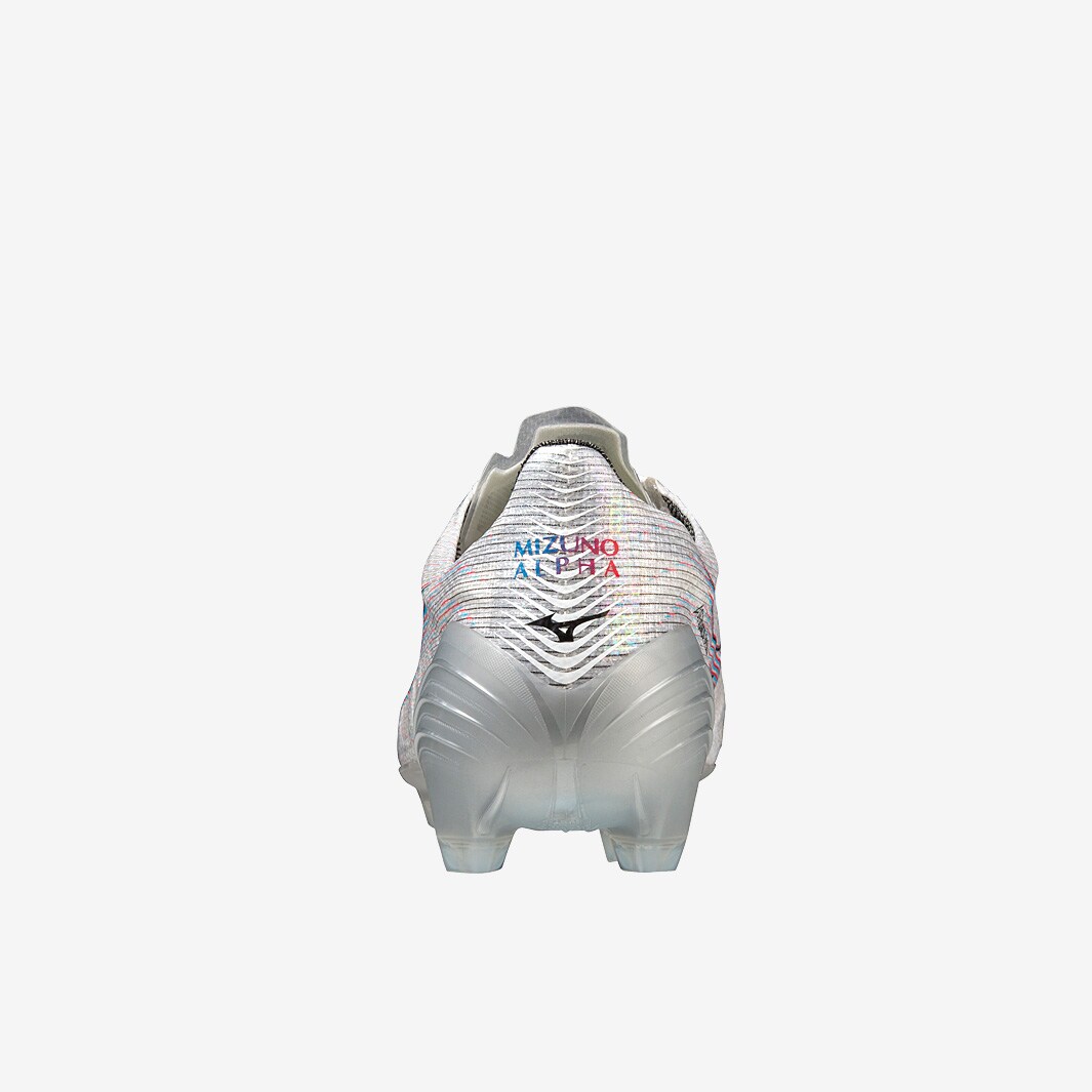 Mizuno Alpha Elite FG White/Ignition Red Mens Cleats