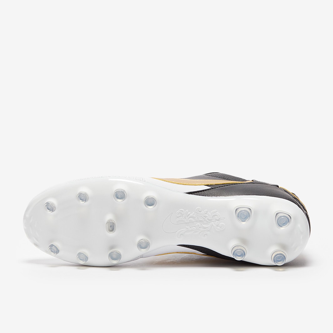 Nike The Premier III FG - White/Metallic Gold/Black - Mens Boots