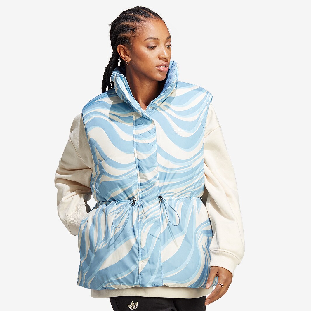 adidas Originals Abstract Animal Print Reversible Vest Amber Sky