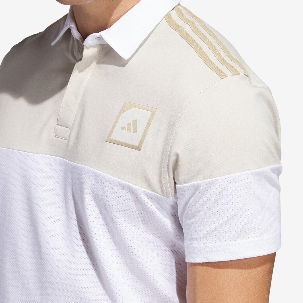 adidas Adicross Block Polo Shirt Clear Brown Mens Clothing
