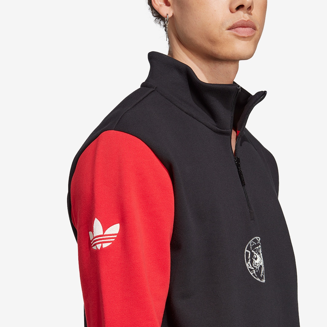 adidas Ajax Amsterdam OG Quarter-Zip Jacket - Black