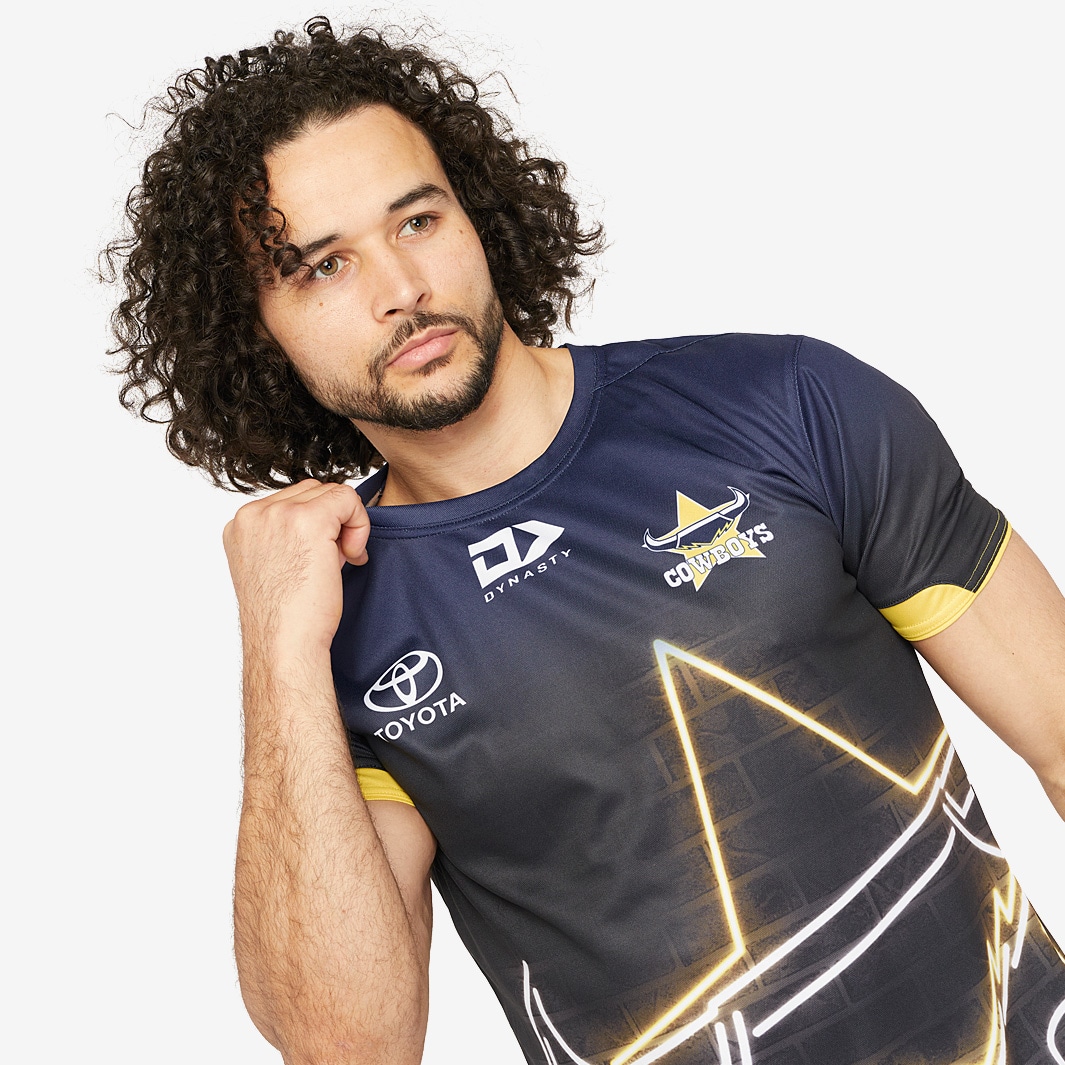  DYNASTY NQ Cowboys 2023 NRL Mens Home Replica Rugby