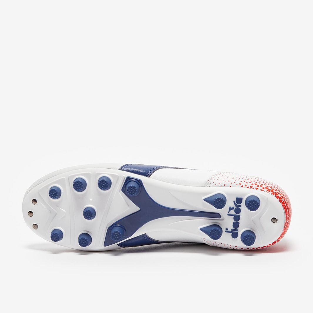Diadora Brasil Pro FG - White/Navy - Mens Boots | Diadora Brasil Pro FG - White/Navy - Mens Boots |