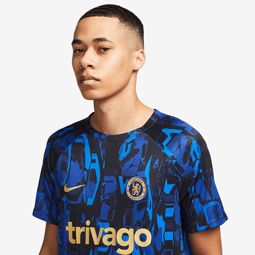 Nike Chelsea 23/24 Dri-Fit Academy Pro SS Top - Pitch Blue