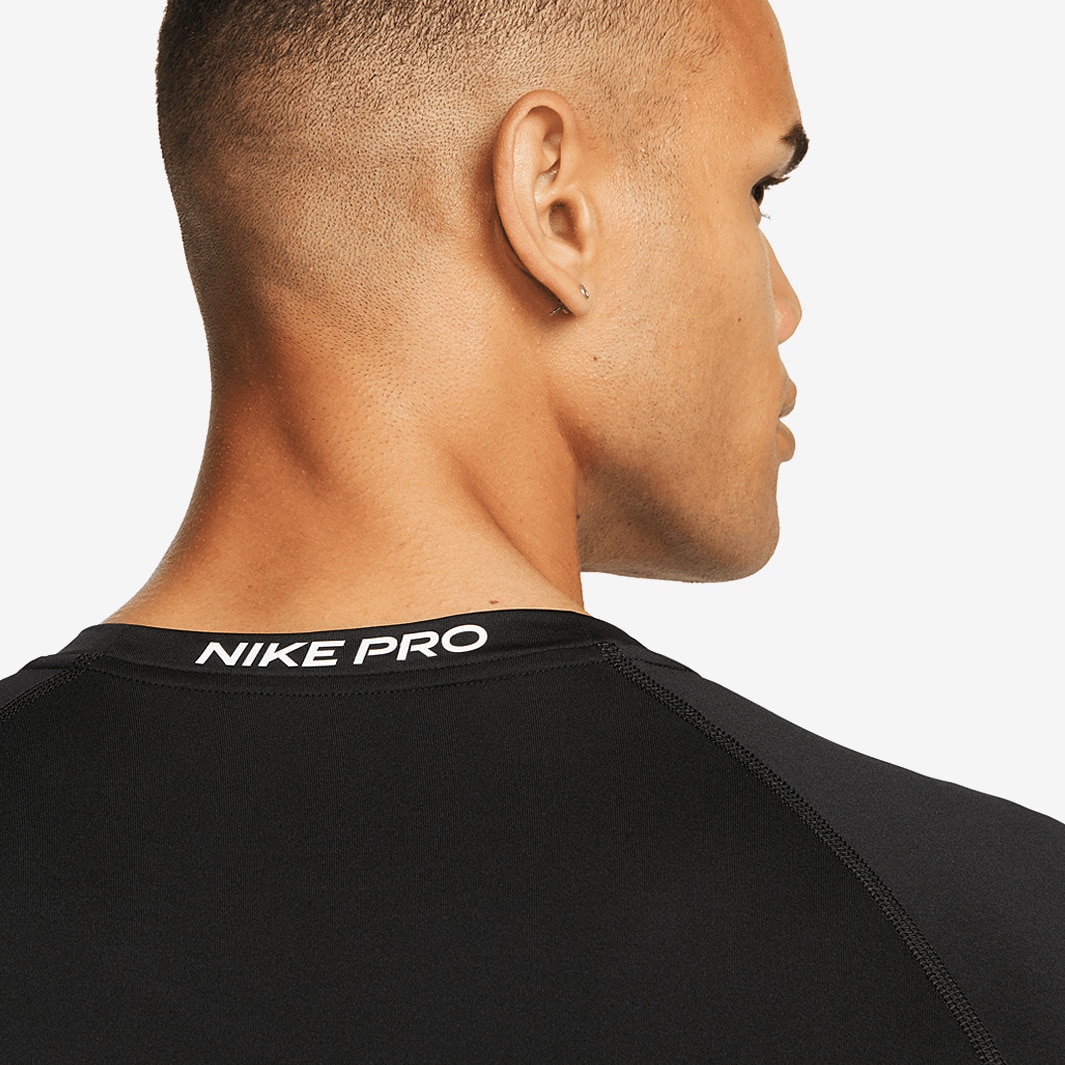 nike pro shirt black