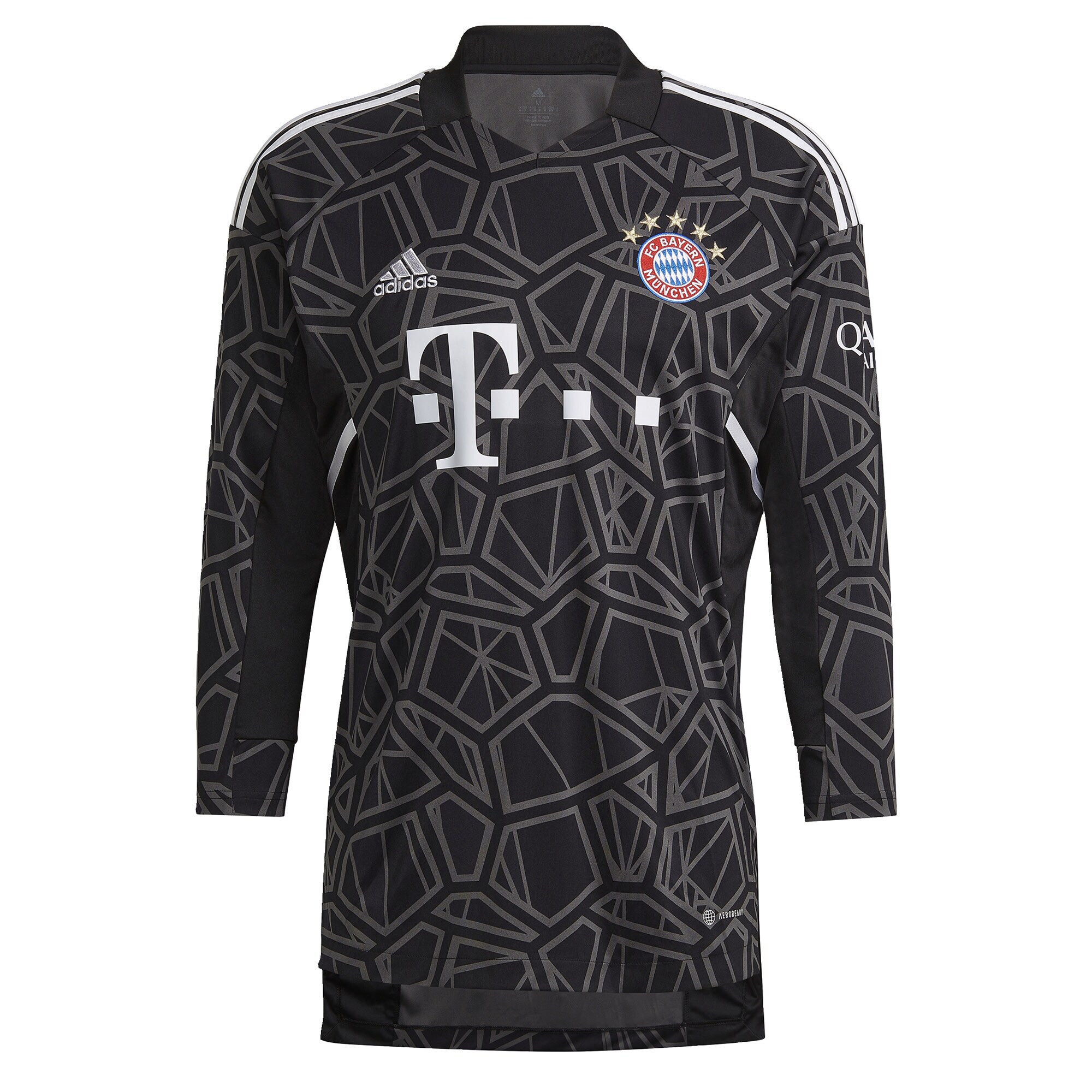 adidas FC Bayern Munich 22 23 GK Shirt Black Team Dark Grey Mens Replica Pro Direct Soccer