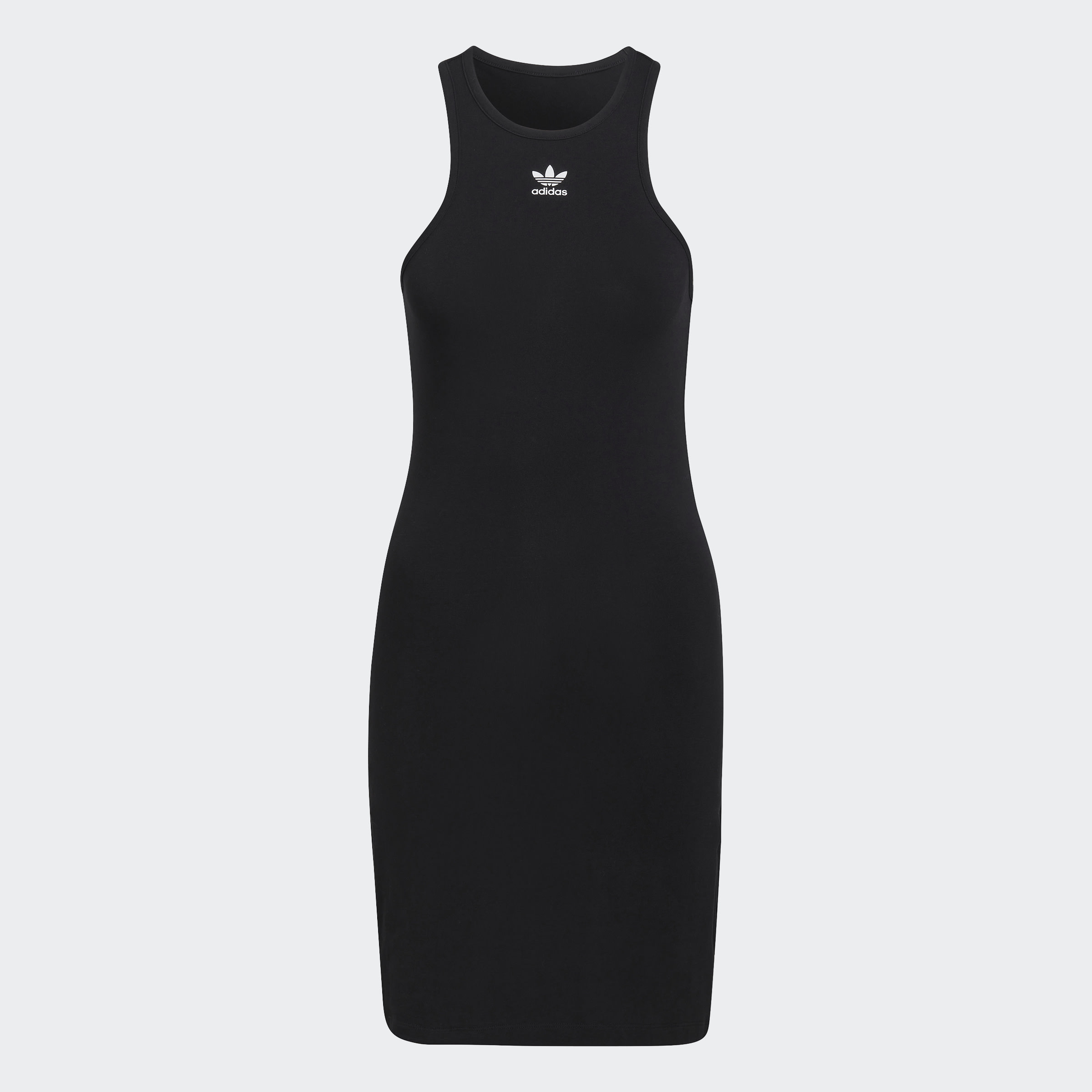 adidas Originals Adicolor Essentials Rib Tank Dress Black Womens Clothing