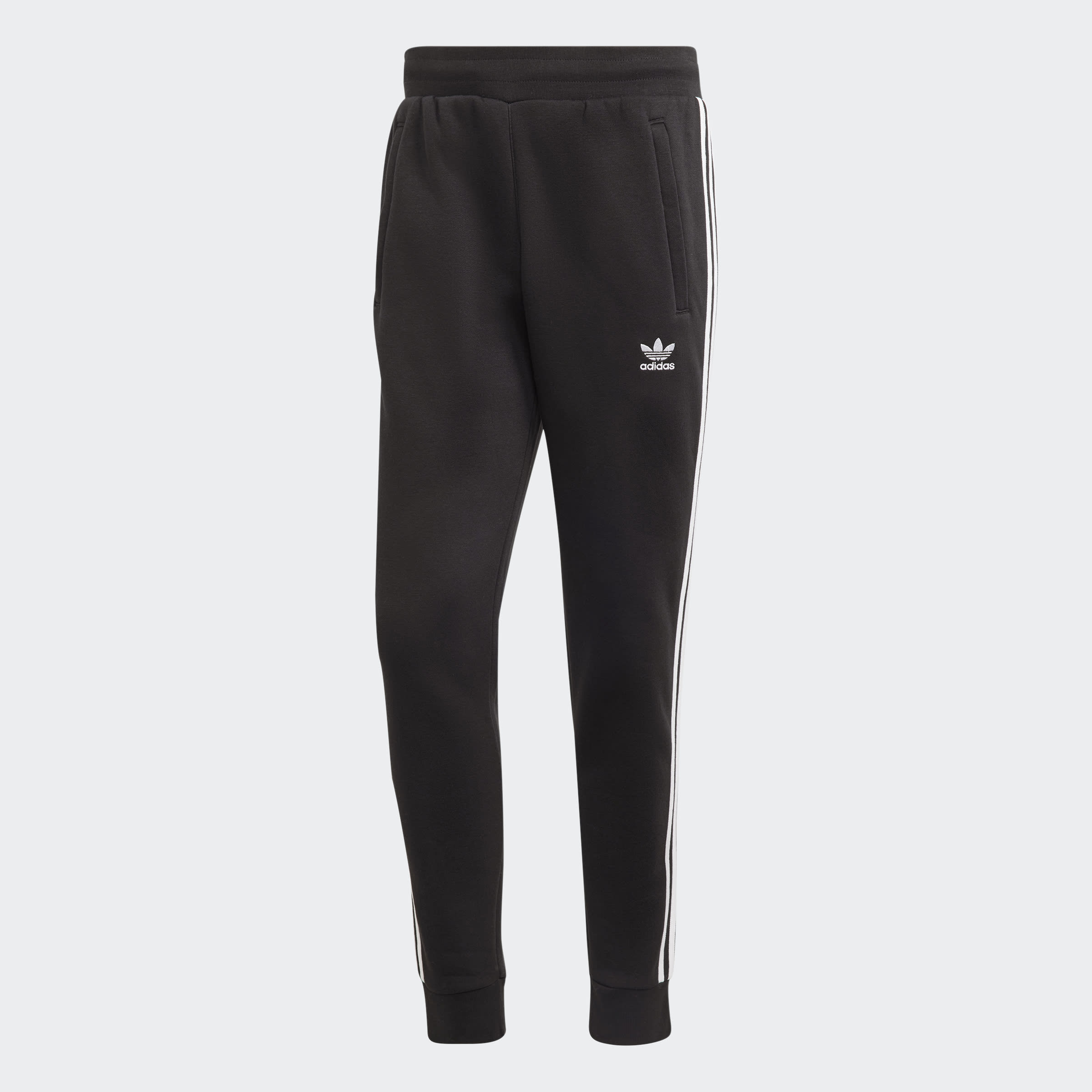 adidas Originals Classics 3-Stripes Joggers - Black-Bottoms-Mens ...