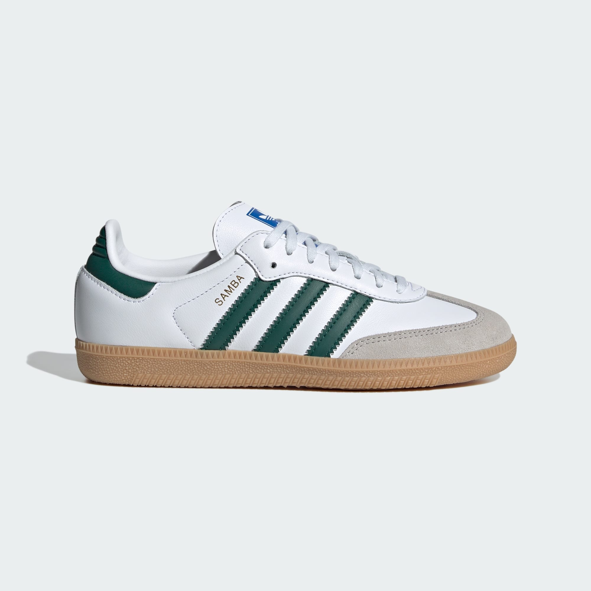 adidas Originals Bambini Grandi Samba OG GS Bianco Ftw Core Verde Gum 3 Scarpe Bambini Pro Direct Soccer