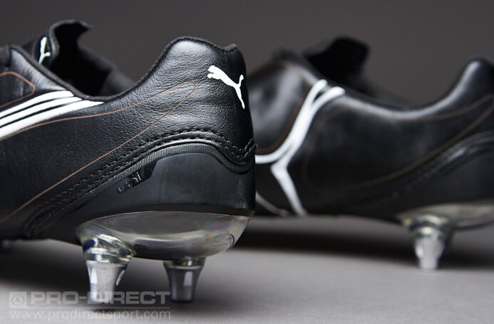 Matrona Periodo perioperatorio cuenca Puma Football Boots - Puma v1.08 K-Leather - Soft Ground - Soccer Cleats -  Black / White 