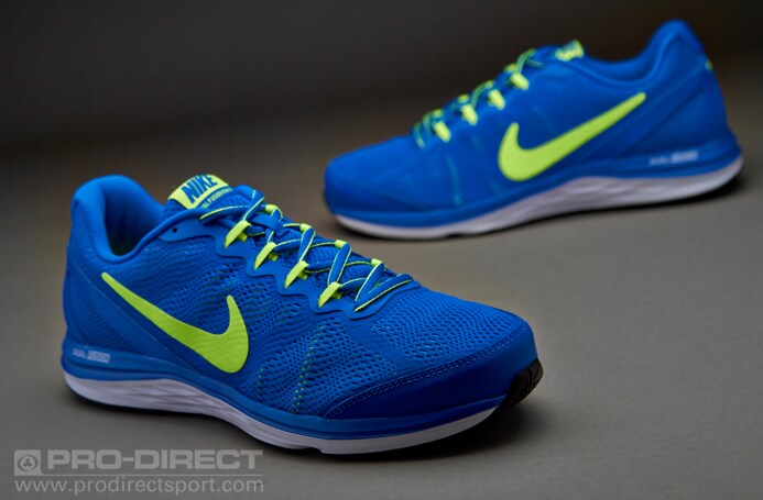 Nike Dual Fusion Run 3 - Mens Running Shoes - Hyper Cobalt-Volt ...