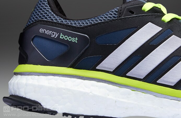 adidas Energy Boost - Mens Running Shoes - Dark Onyx-Silver
