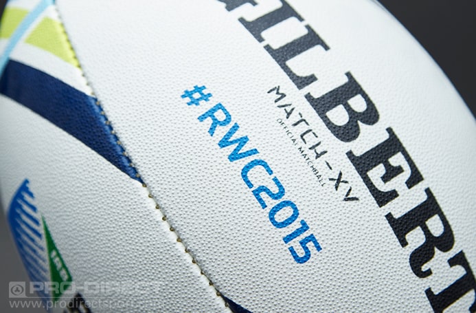 Gilbert RWC 2015 Match XV Limited Edition Ball - White