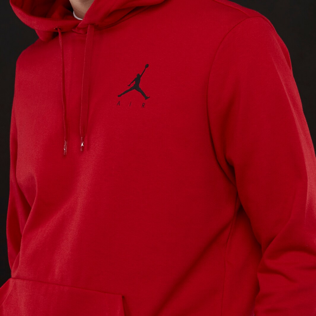 jordan jumpman air hbr pullover hoodie red
