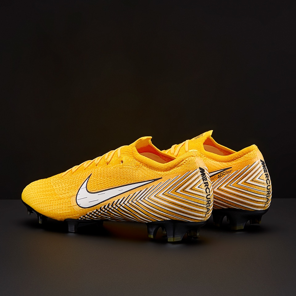 Nike Vapor XII Elite Neymar FG Mens Soccer Cleats Firm Ground Yellow