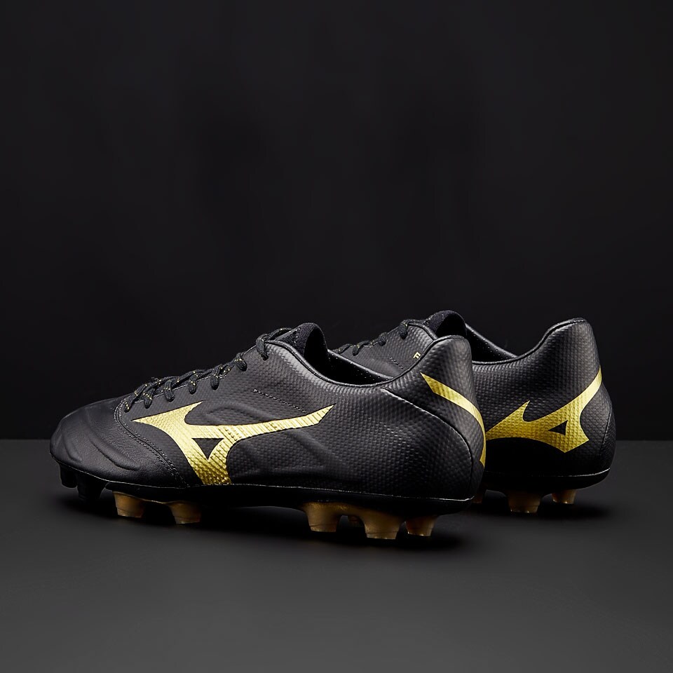 Mizuno Rebula 2 V-Speed - Black/Gold - Mens Boots - Firm Ground