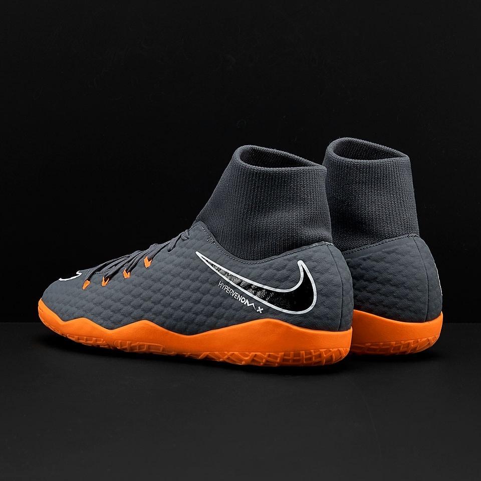 Botas de fútbol - Fútbol sala, indoor - Nike Hypervenom Phantom Academy IC - Gris Oscuro/Naranja/Blanco - | Pro:Direct Soccer