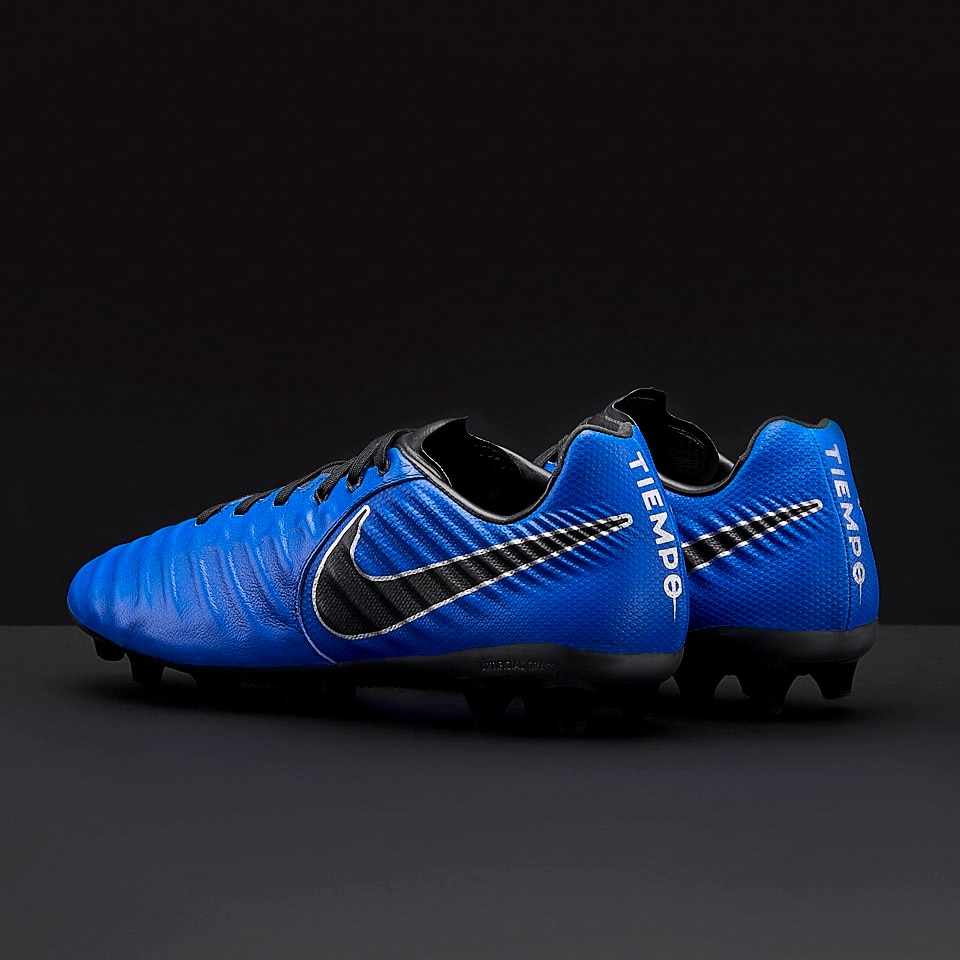 Botas de fútbol Nike Tiempo VII Pro AG-PRO - Azul/Negro/Plateado Pro:Direct Soccer