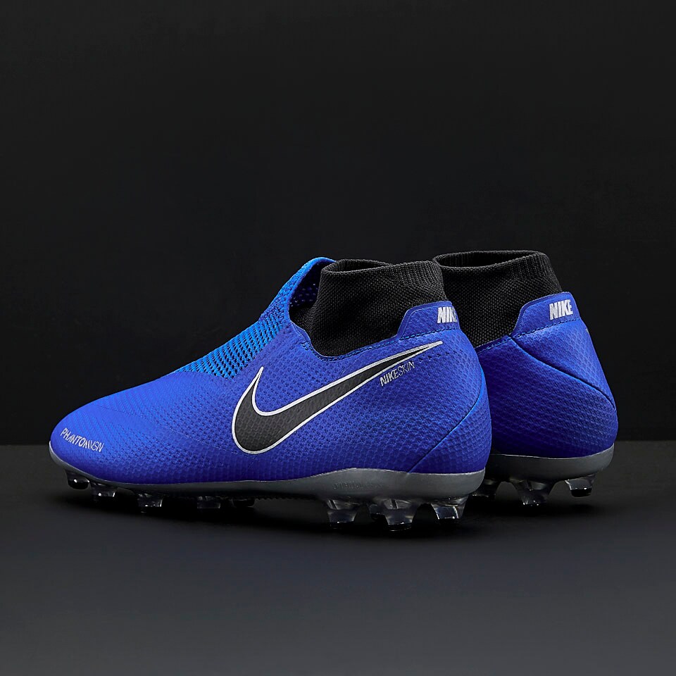 Pisoteando extremadamente ayudar Botas de fútbol - Nike Phantom VSN Surge Pro DF AG-PRO -  Azul/Negro/Plateado/Volt | Pro:Direct Soccer