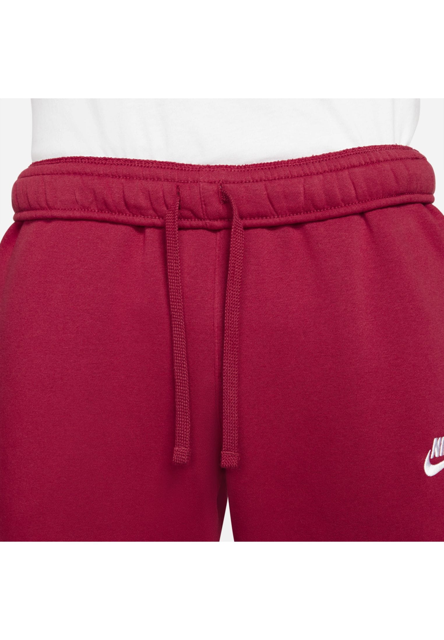 Nike Sportswear Club Fleece Joggers - Pomegranate/Pomegranate/White ...