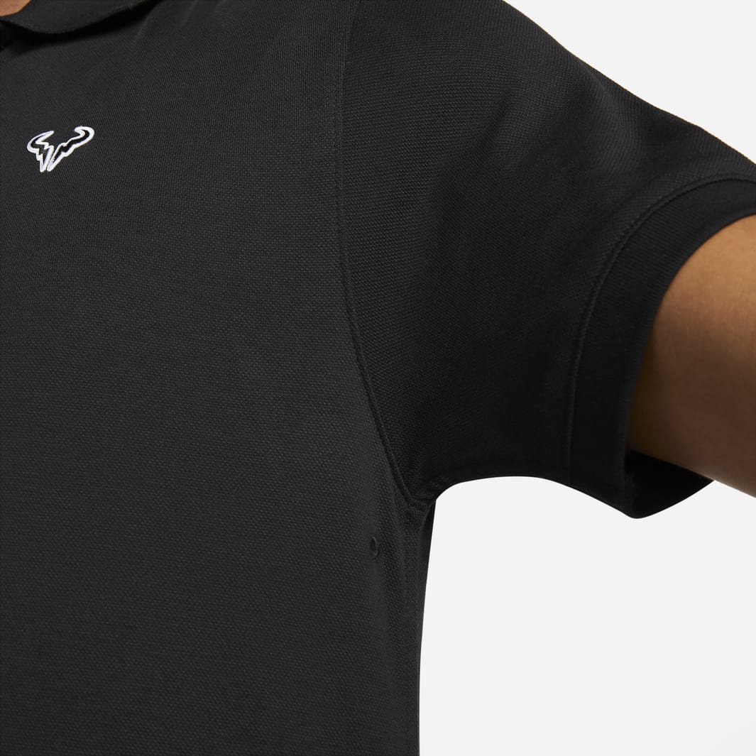 The Nike Polo Rafa Slim Fit Polo - Black/White - Mens Clothing