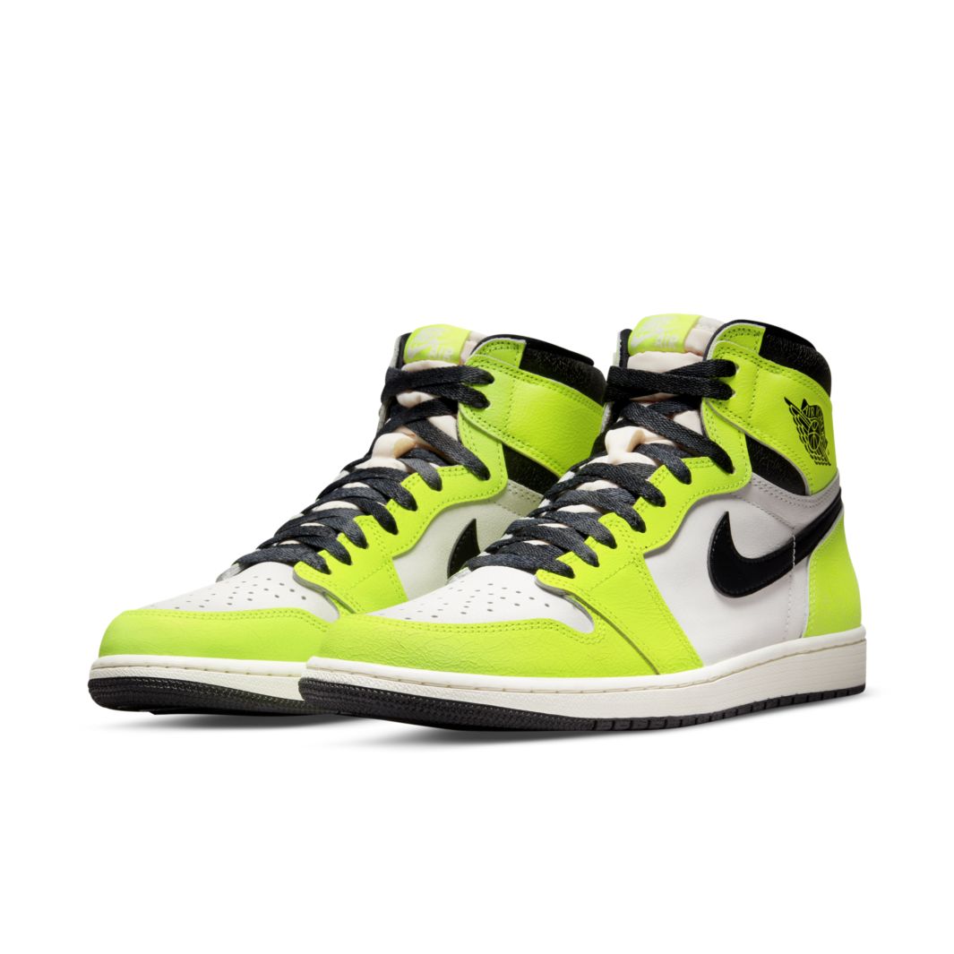 Jordan Air Jordan 1 Retro High OG Shoes Volt/Sail/Black Mens Shoes